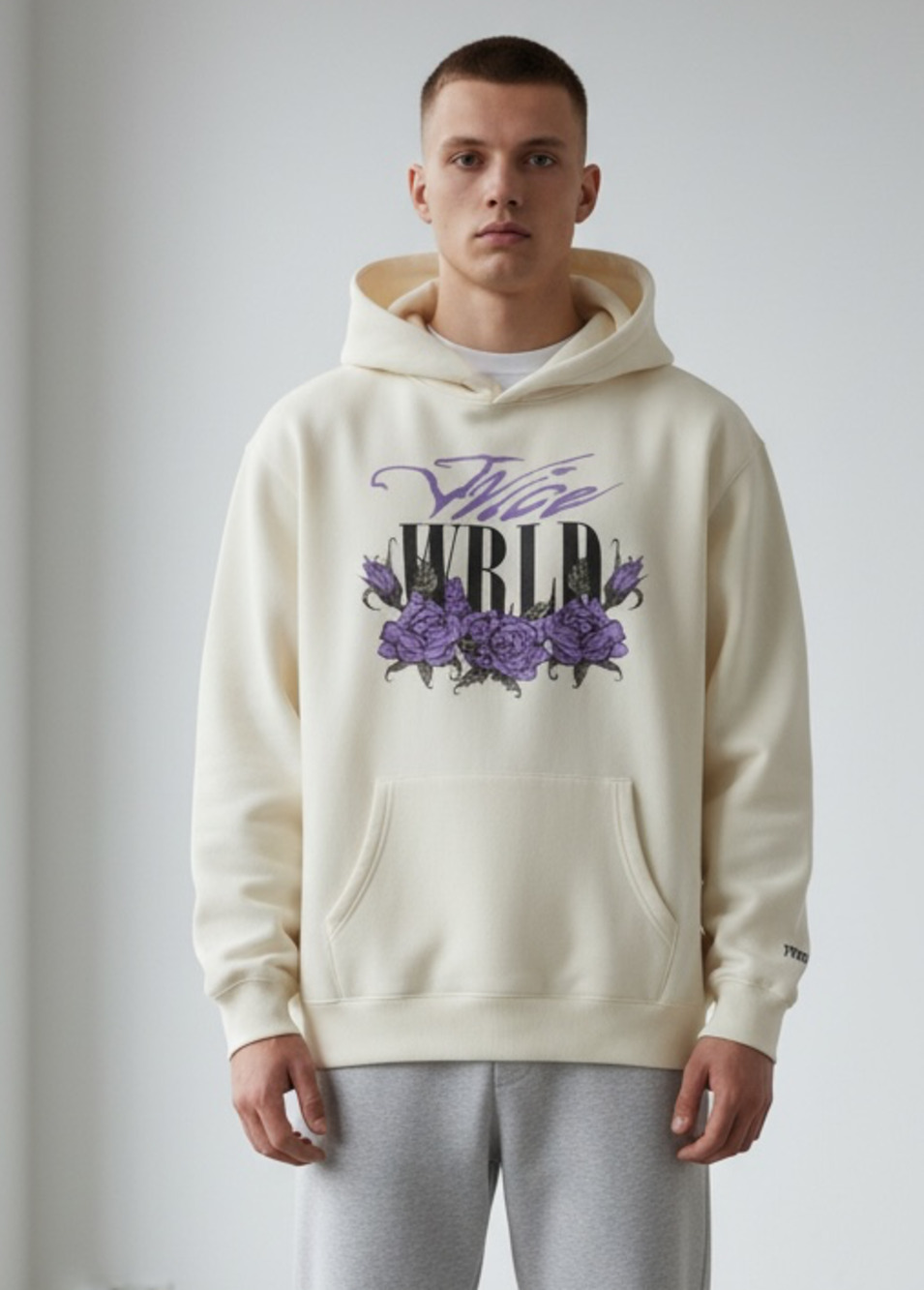 999 Club Juice WRLD Rose Graphic Hoodie